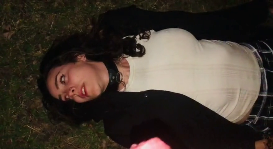 Young Dutch Goth Pisslut Drinks Piss In The Park